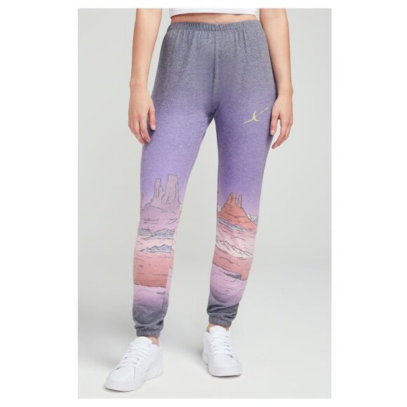 5/$100 SALE - WILDFOX Johnny Rocket Knox Pant | Sunset Print - Picture 1 of 10